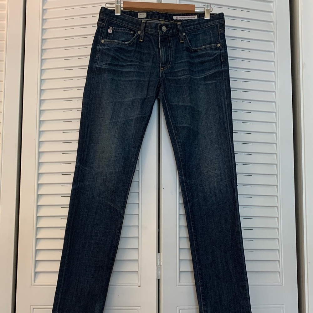 AG Adriano Goldschmied Dark Blue Slim Stilt Jeans